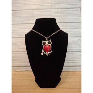 Beautiful Vintage Owl Pendant Necklace